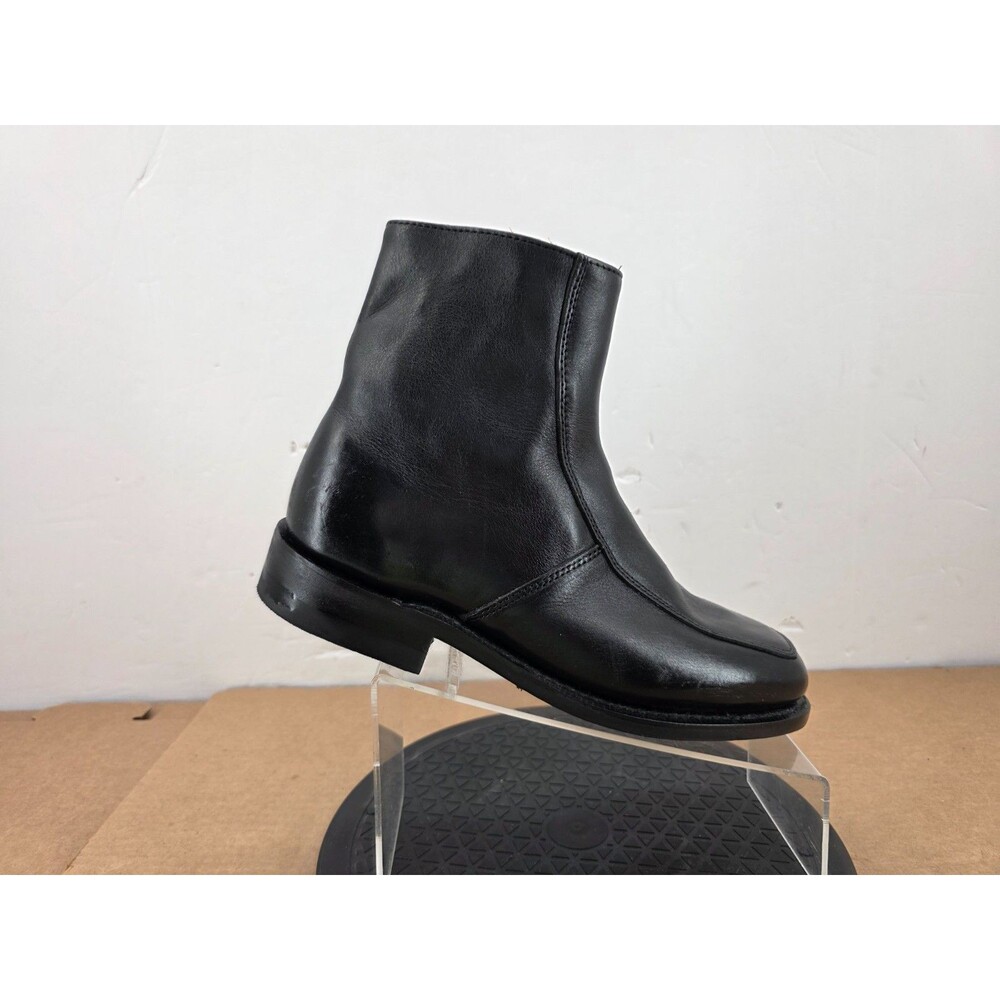 Executive Imperials  Mens  Mod Ankle Boots Black Leather Side Zip Sz 10 EEE